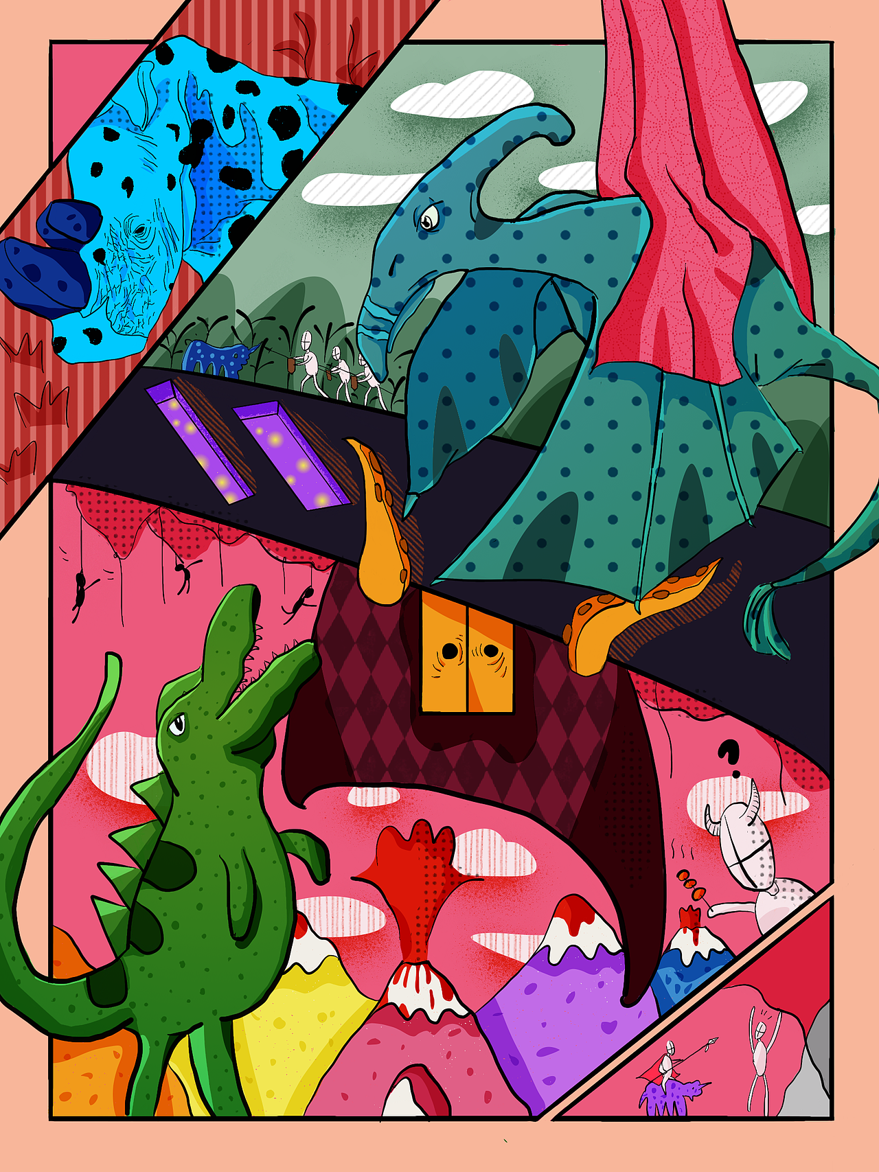 毕业插画设计-牧灵人