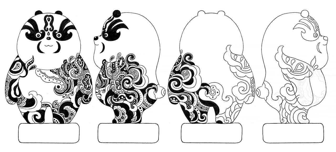 熊猫同萌-东方胖丸（图ZMjE4MTg0MjU2） - 手办/模玩 - 站酷设计师钟小林原创素材 - 站酷ZCOOL