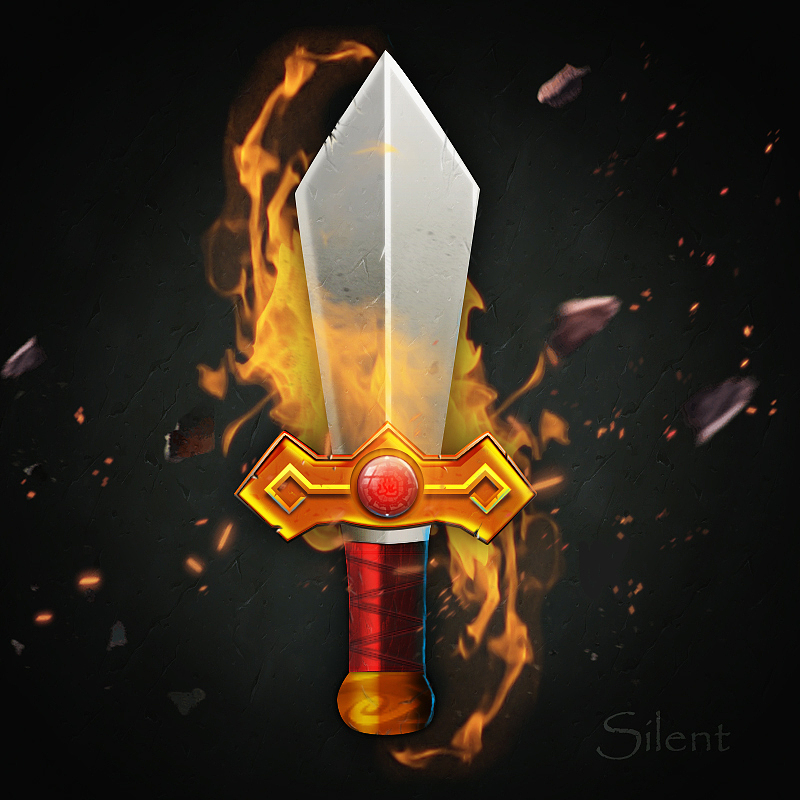 加了一下手绘细节后的