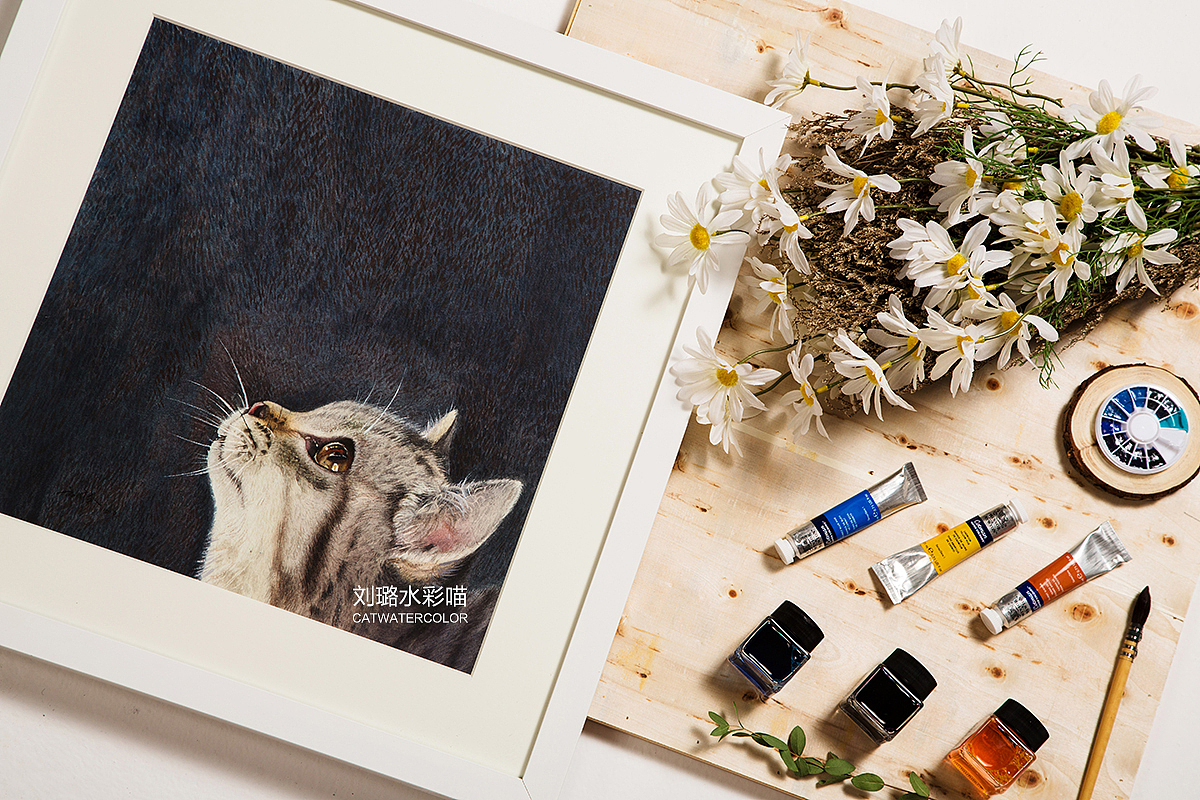 雨夜的凝望（图ZNzA5NDI0MDA=） - 绘画 - 站酷设计师刘璐水彩喵原创素材 - 站酷ZCOOL