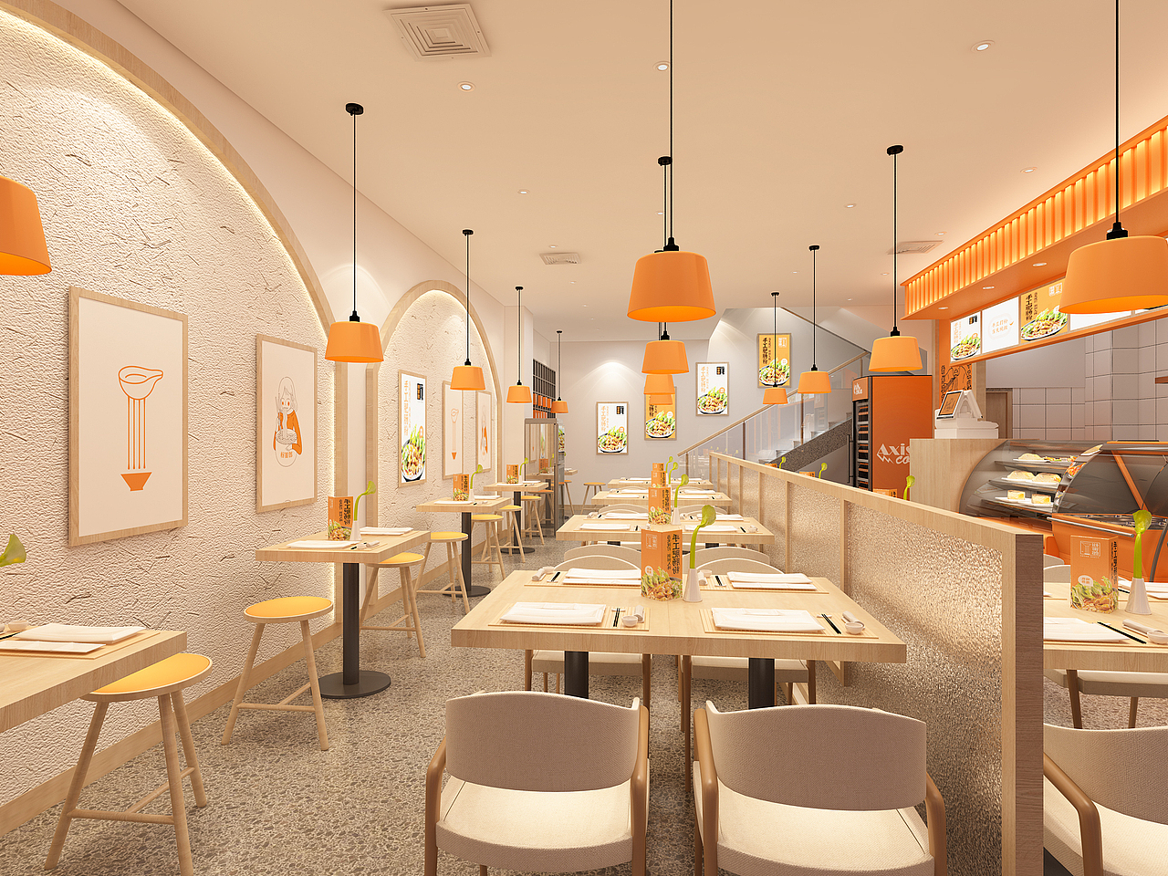 粉面郎店面装饰设计