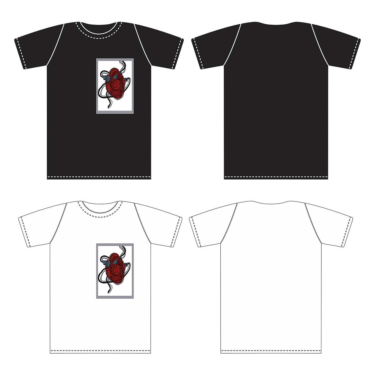 健康主题 心脏t恤制作（图ZMTI4MDI0NTMy） - 休闲/流行服饰 - 站酷设计师李晓杰i原创素材 - 站酷ZCOOL