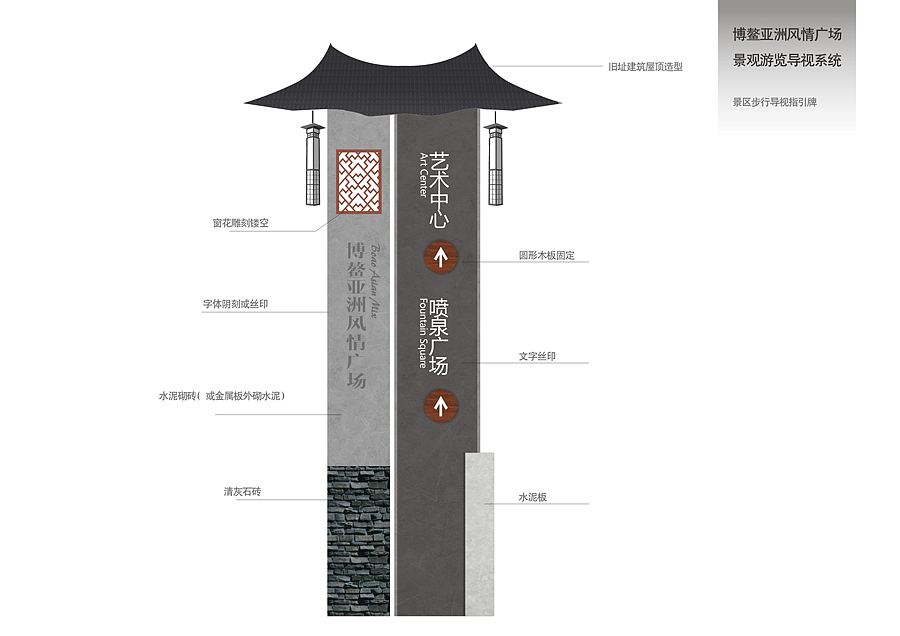 TSG盛世同谋导视设计-博鳌风情广场（图ZODUyMjYwMjQ=） - 商业空间设计 - 站酷设计师TSG盛世同谋原创素材 - 站酷ZCOOL