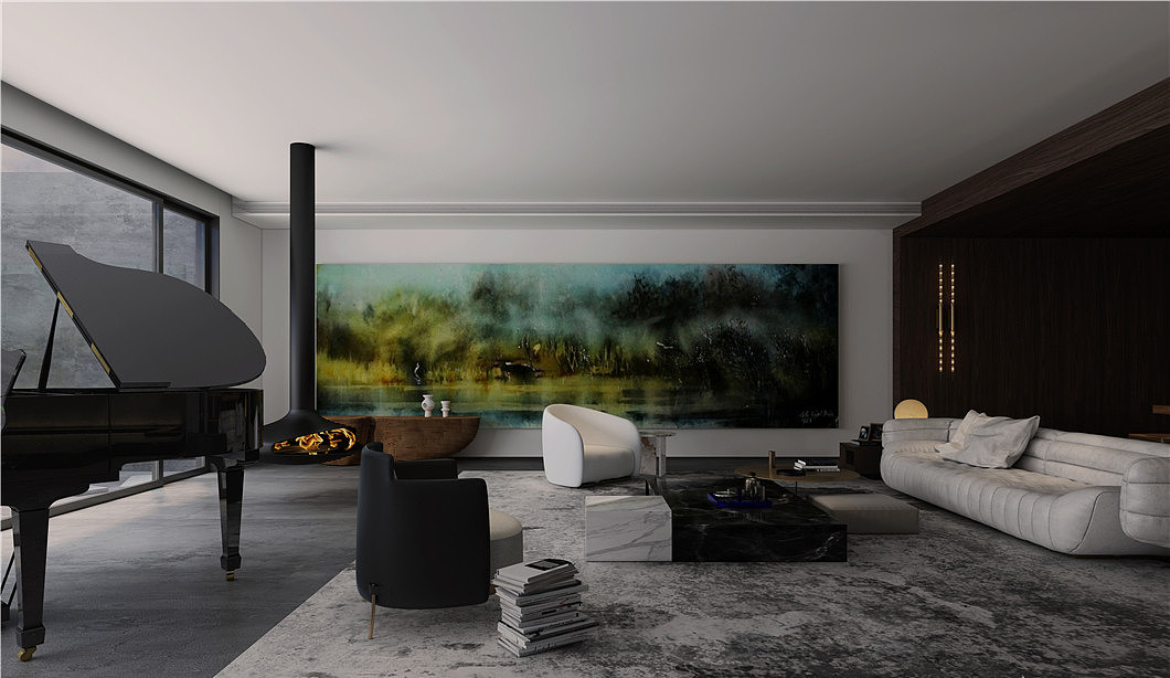 碧桂园450平方现代风格别墅装修设计