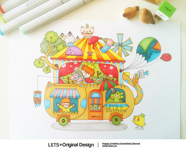 letsplus手绘插画第二弹(图ZMzQwNjg4MA==) - 商业插画 - 站酷设计师童壮壮weiiew原创素材 - 站酷ZCOOL