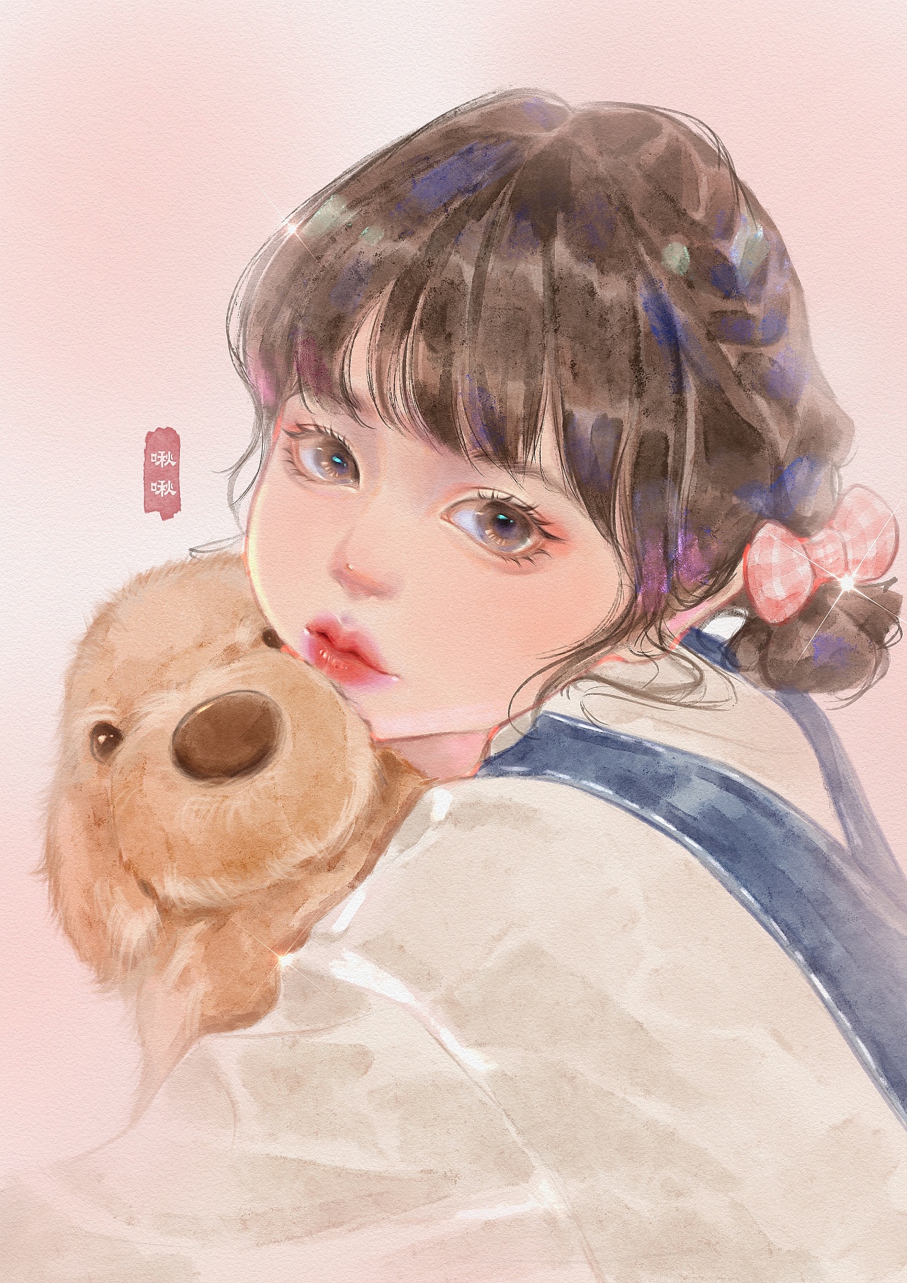 procreate绘画 水彩头像