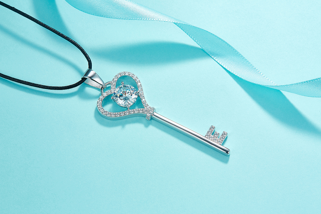 商业珠宝青色场景摄影拍摄