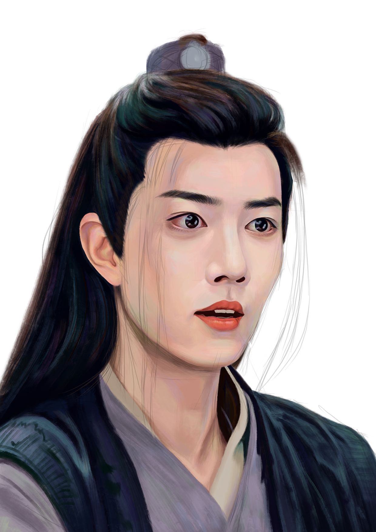 肖战--魏无羡（图ZMzI0NjMzNjY4） - 艺术插画 - 站酷设计师吉林ling原创素材 - 站酷ZCOOL