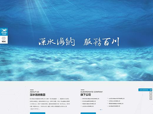PC端网页设计——深水海纳（个人主页-ZMzc1ODA3NzI=） - 企业官网 - 站酷设计师泡泡会发光原创素材 - 站酷ZCOOL