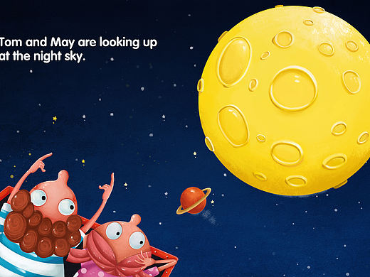 Fly to the Moon（個人主頁-ZMTg5ODIwNzY=） - 兒童插畫 - 站酷設(shè)計師小小木偶7620原創(chuàng)素材 - 站酷ZCOOL