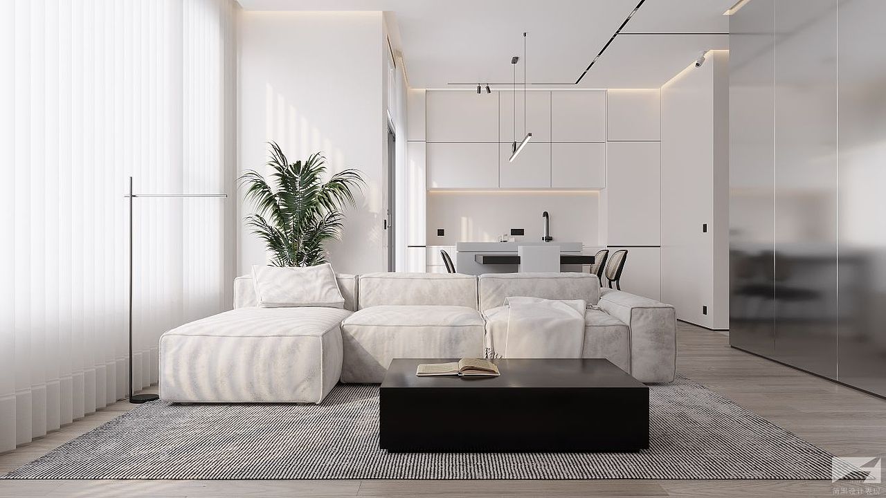 现代风格客厅（图ZMzYzNzc4Mzg4） - 家装设计 - 站酷设计师简黑设计表现原创素材 - 站酷ZCOOL