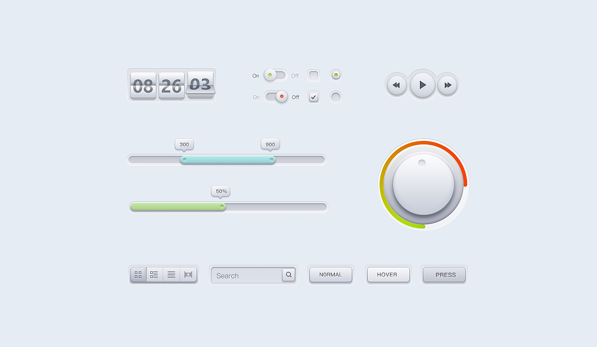 UI写实操作按钮