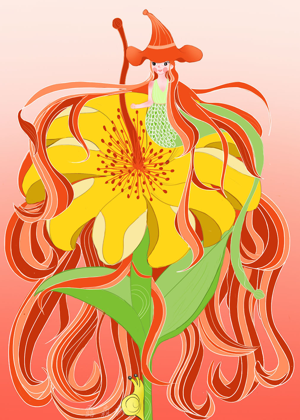 花精灵|插画|创作习作|露森林 - 原创作品 - 站酷 (zcool)