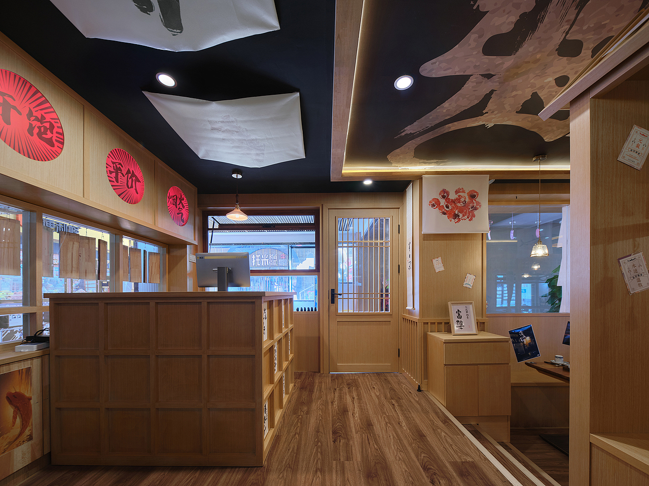 【苏格设计】留小烟日料餐厅（图ZMjgyNzE1MjIw） - 酒店餐饮设计 - 站酷设计师苏格SG空间设计原创素材 - 站酷ZCOOL