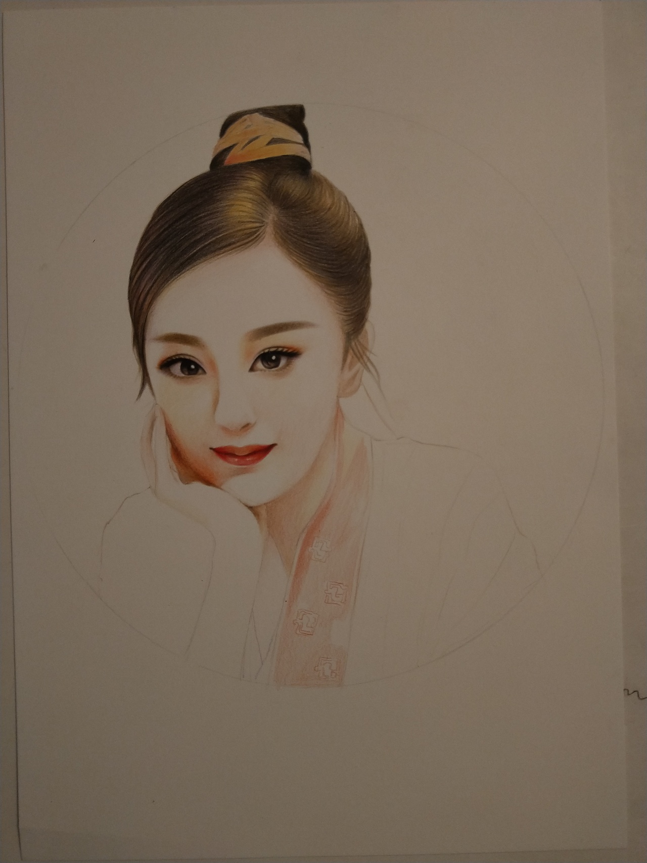 彩铅人物写生手绘