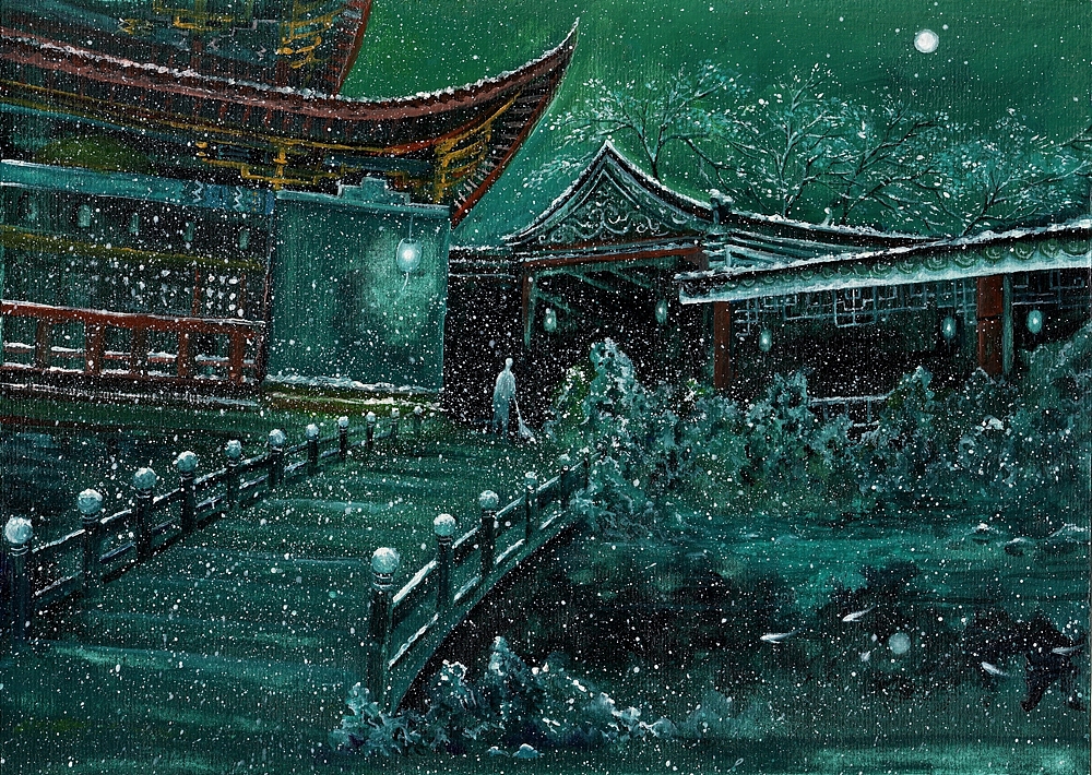 心中日月行（图ZMjI0NDIzNTY=） - 创作习作 - 站酷设计师忘川山人原创素材 - 站酷ZCOOL