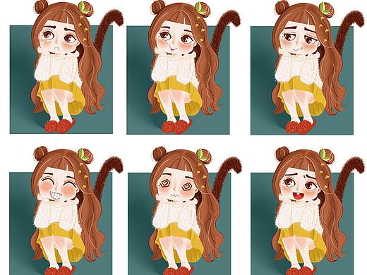 一个只有三分热度的人——手绘表情包练习（个人主页-ZMzA0Nzc0MzY=） - 儿童插画 - 站酷设计师大蚊Za原创素材 - 站酷ZCOOL