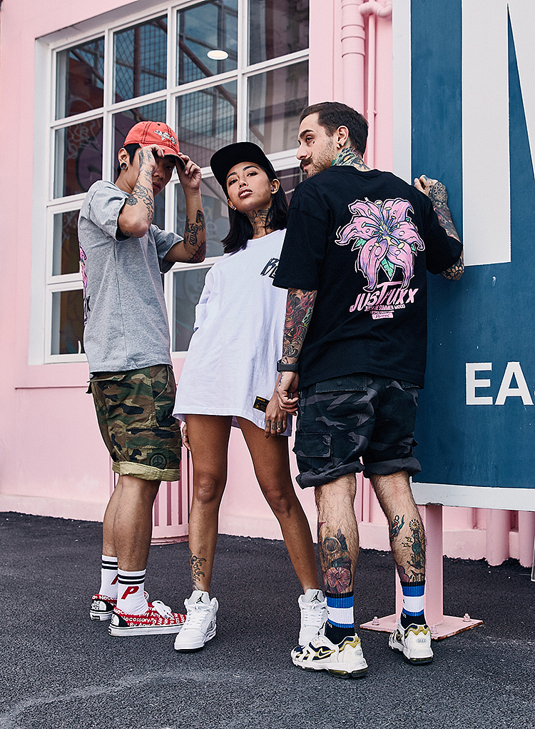 美式滑板街舞宽松男短袖趣味大花棉印花T恤2018夏潮牌（图ZMTA4MTI0Mzgw） - 休闲/流行服饰 - 站酷设计师SOBER7原创素材 - 站酷ZCOOL