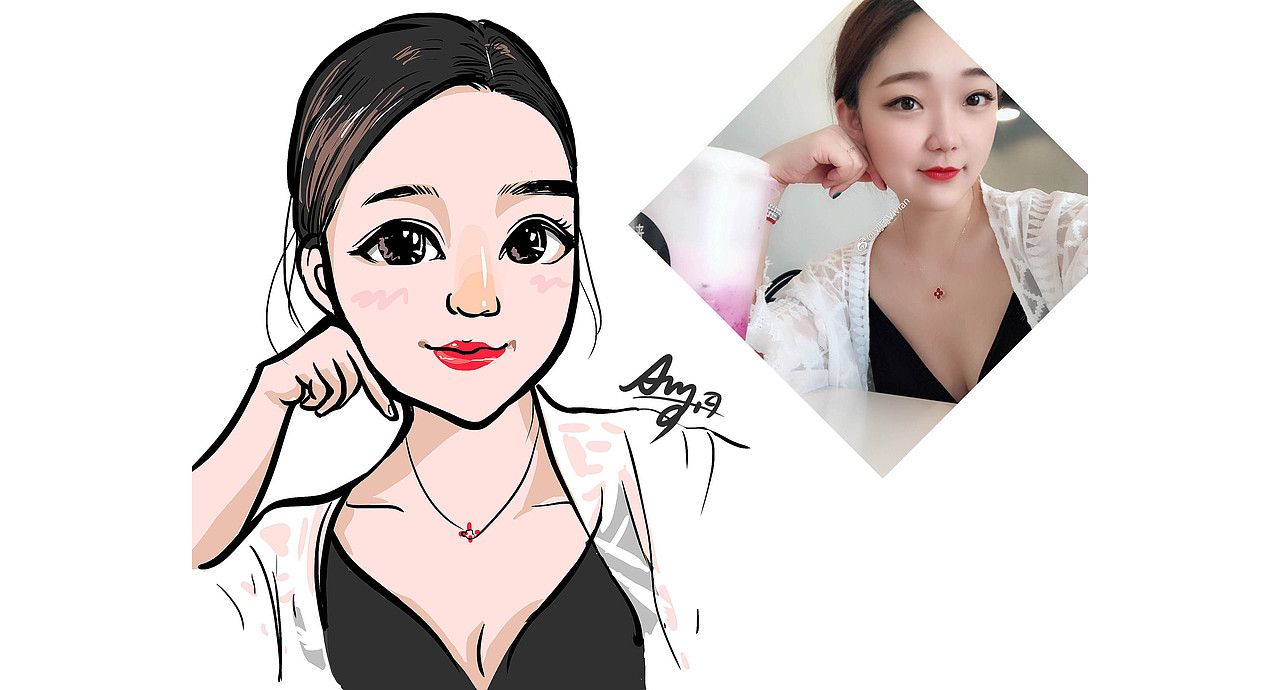 2018年7月头像绘 by Amy.a