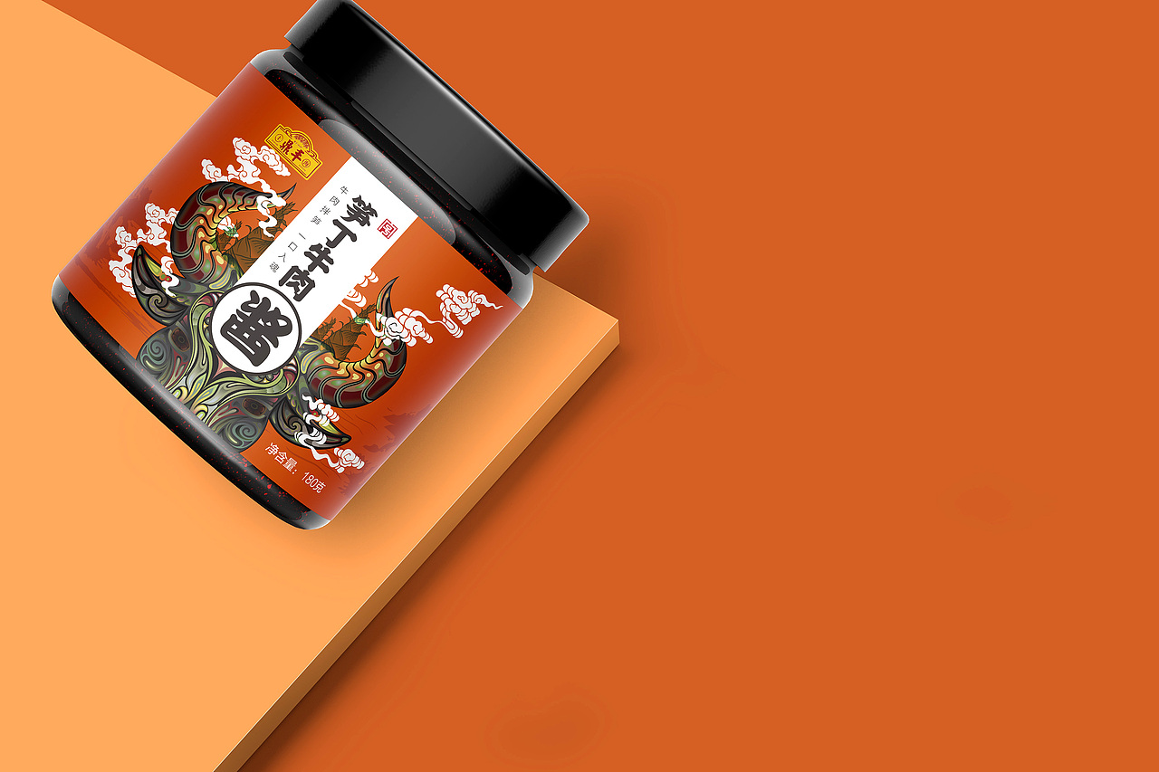 鼎丰笋丁牛肉酱包装设计│by今蝉设计