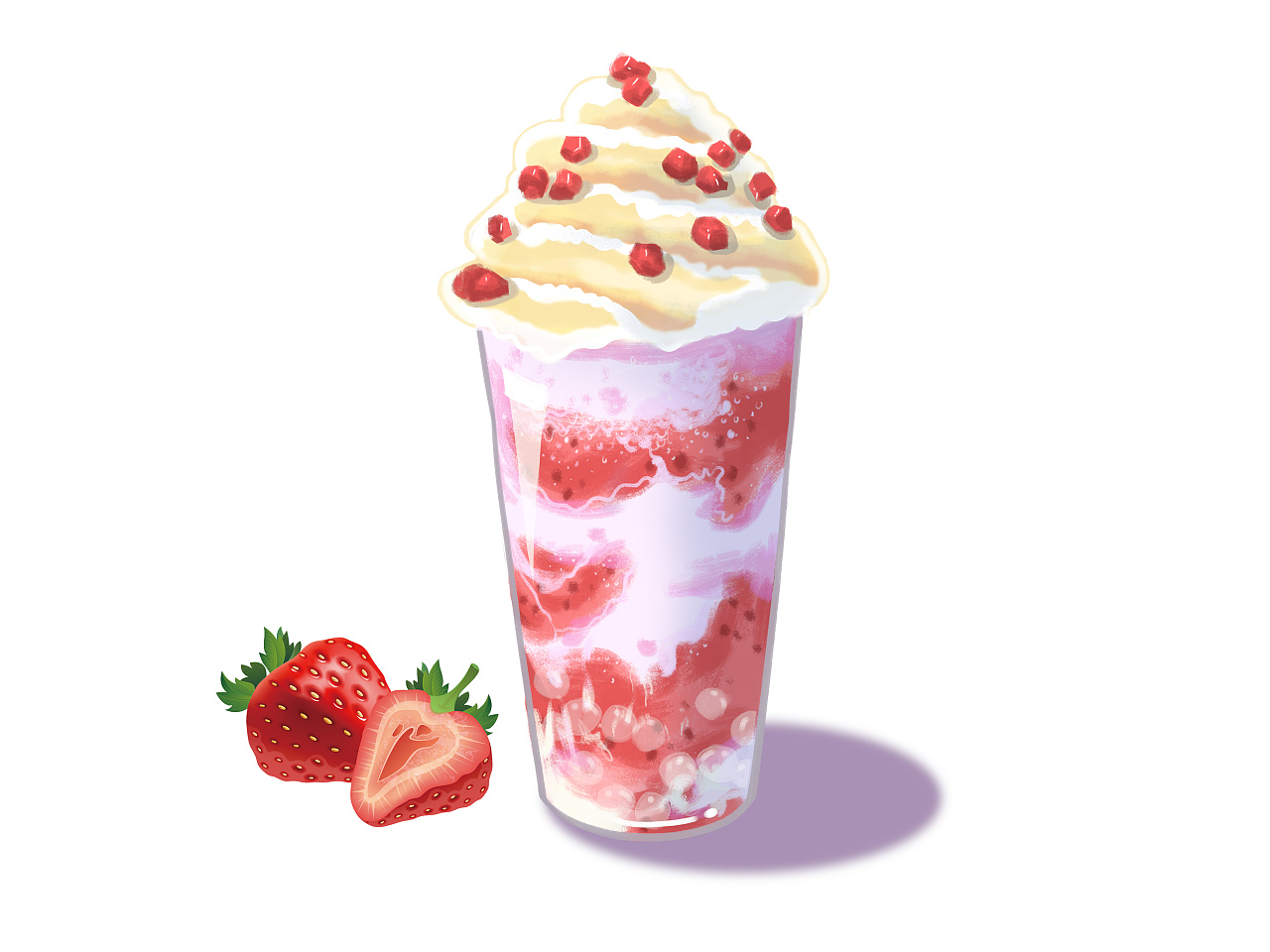 草莓奶茶图片素材-编号40272849-图行天下