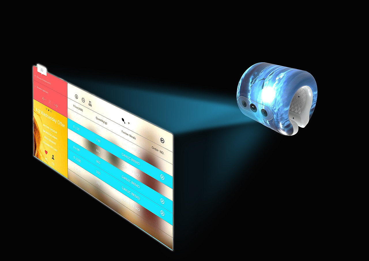 指环全息投影概念手机