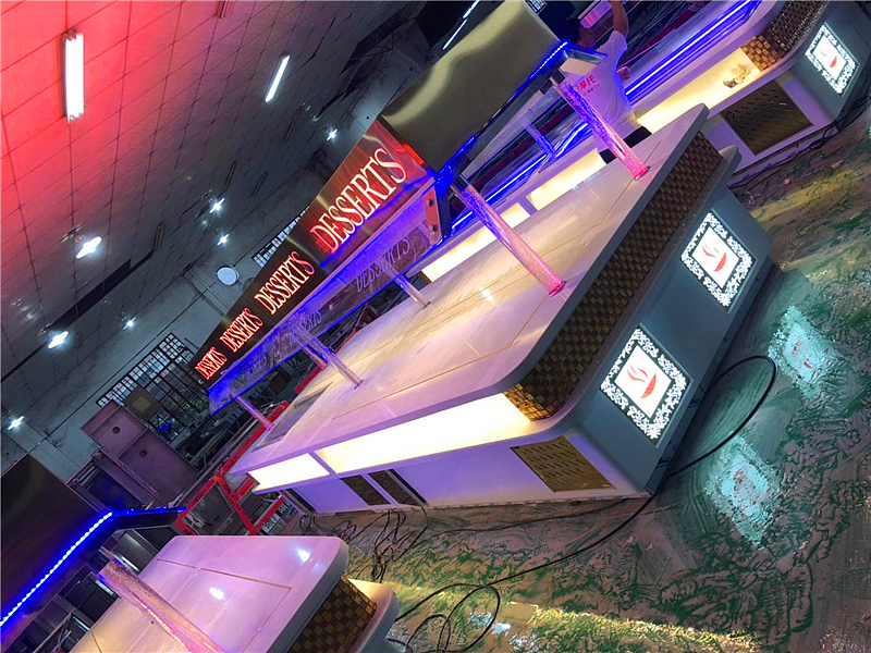 大理石自助餐台定制设计制作工厂 大理石餐台设备