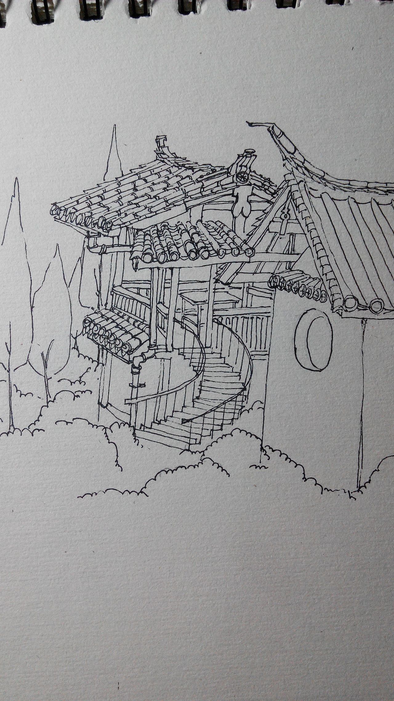 原创线描速写--云南之旅（图ZMTc4ODIzNjA=） - 创作习作 - 站酷设计师蔡琪琪原创素材 - 站酷ZCOOL