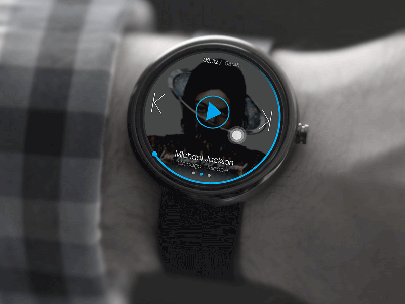 Kugou Music for android wear(图ZMTYyNDQzMTI=) - APP界面 - 站酷设计师陈陈陈笨尼原创素材 - 站酷ZCOOL