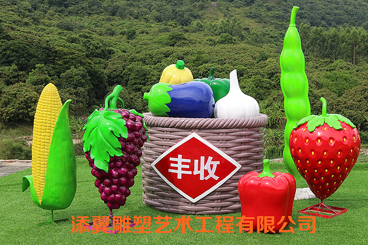 乡村振兴战略部署景观玻璃钢蔬果玉米茄子雕塑发扬光大（图ZMjYyMzQyNzg4） - 雕塑 - 站酷设计师添翼雕塑何小姐原创素材 - 站酷ZCOOL
