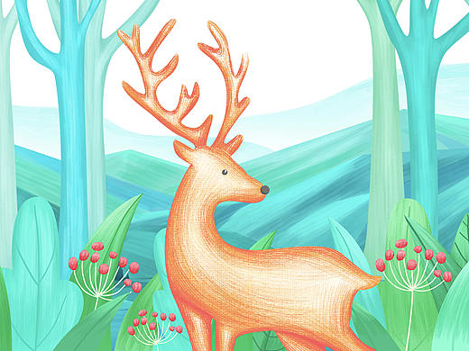 林深见鹿（个人主页-ZNDYzNzE2ODQ=） - 商业插画 - 站酷设计师Hailey依依原创素材 - 站酷ZCOOL