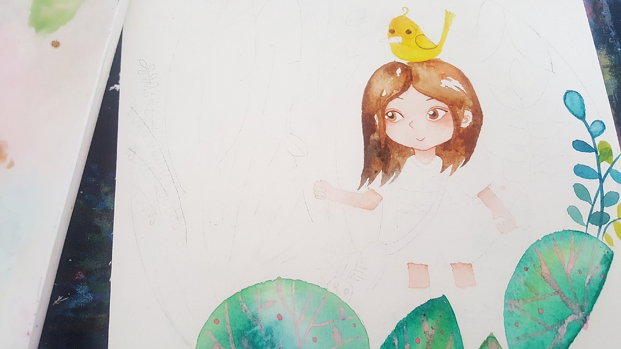 美妞儿一枚（图ZMTIwNDQwMzA0） - 儿童插画 - 站酷设计师出溜儿姐原创素材 - 站酷ZCOOL