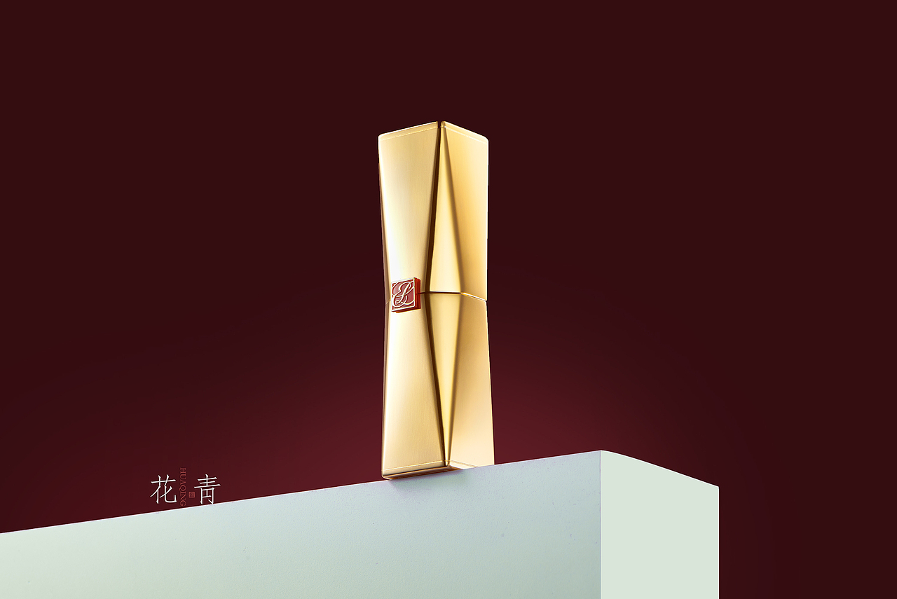 雅诗兰黛红梨色口红拍摄
