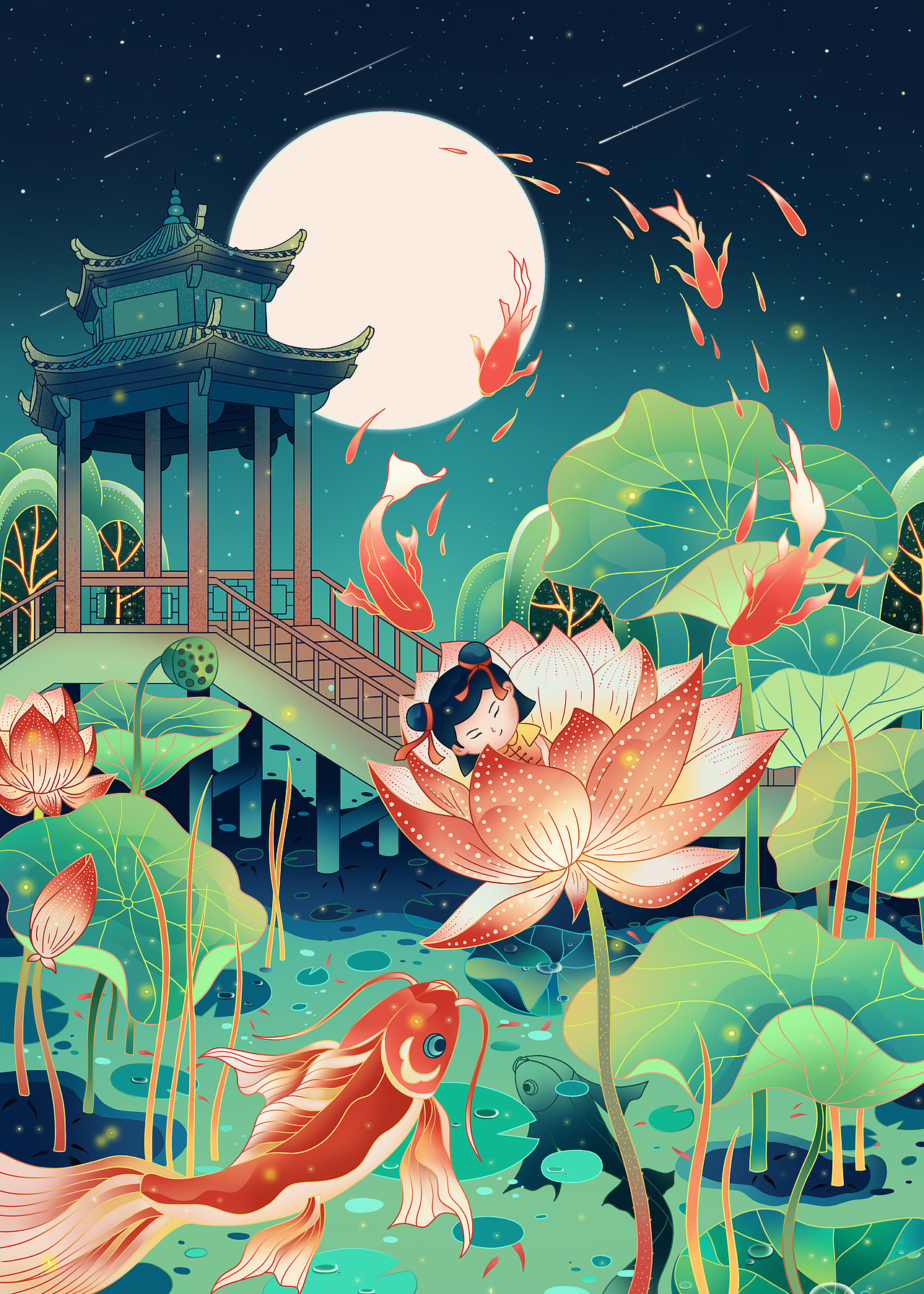 国风线性插画小集