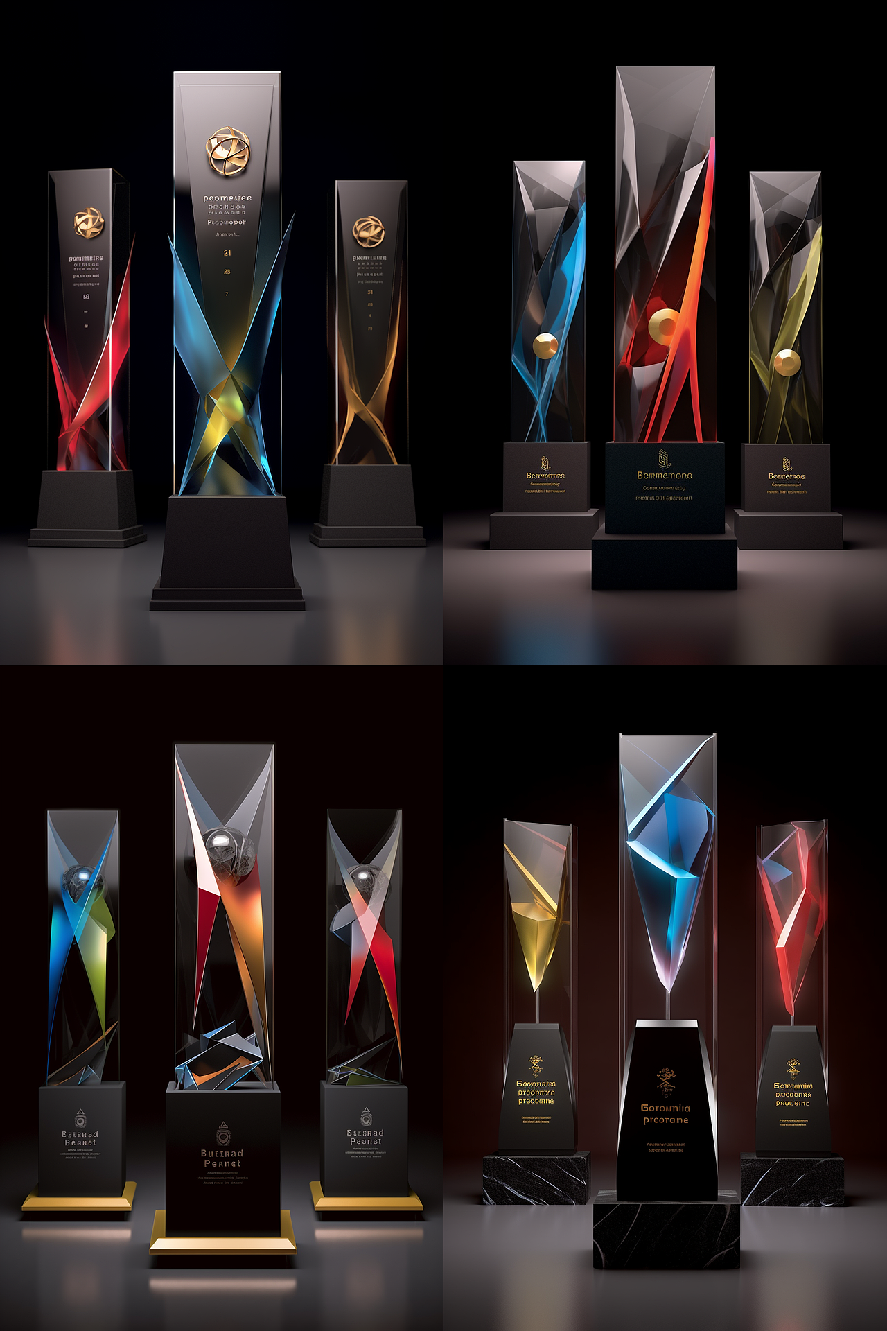 MJ-AI制作-互联网大会奖杯设计