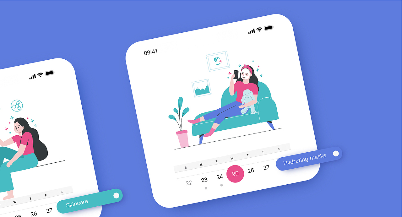 品牌系列插画-Deyi Skin德医皮肤年度插画