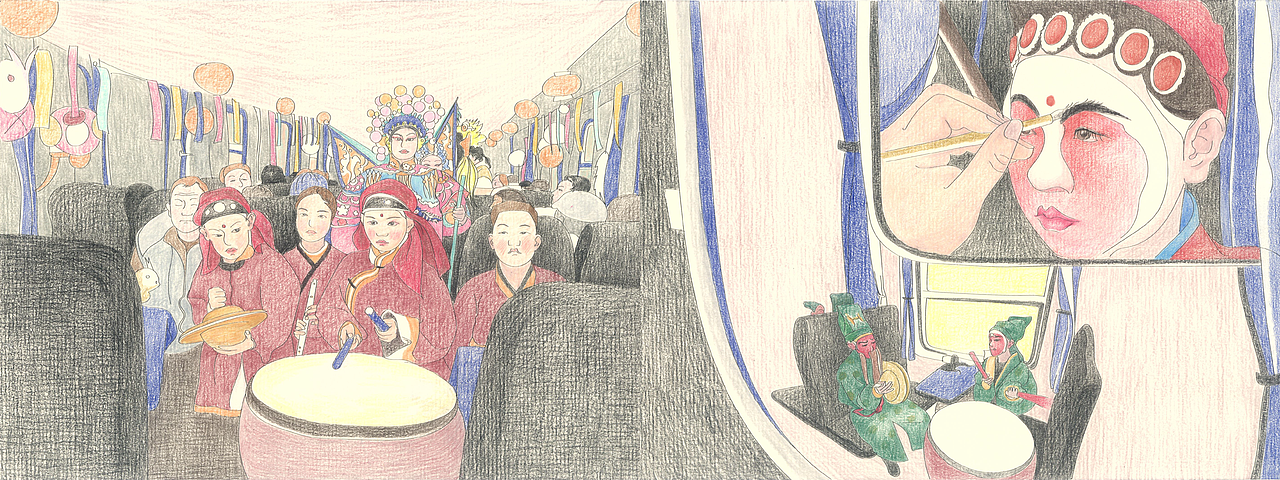 《柔软的绿皮火车》绘本设计（图ZMzQyMTU5MzUy） - 绘本 - 站酷设计师树游原创素材 - 站酷ZCOOL