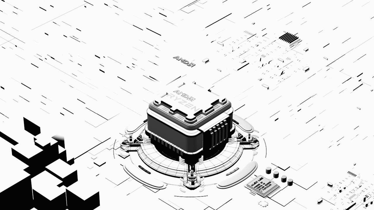 AMD 芯片場景建模渲染練習 YES!（圖ZMzAzMDI5NDMy） - 產(chǎn)品 - 站酷設計師Mis_fortune原創(chuàng)素材 - 站酷ZCOOL