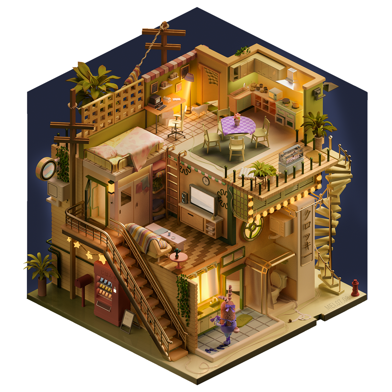 C4D零基础第五期学员作品——NiaoNiao的C4D课堂（上)（图ZMzE2Mzg1MzYw） - 场景 - 站酷设计师我就是NiaoNiao原创素材 - 站酷ZCOOL