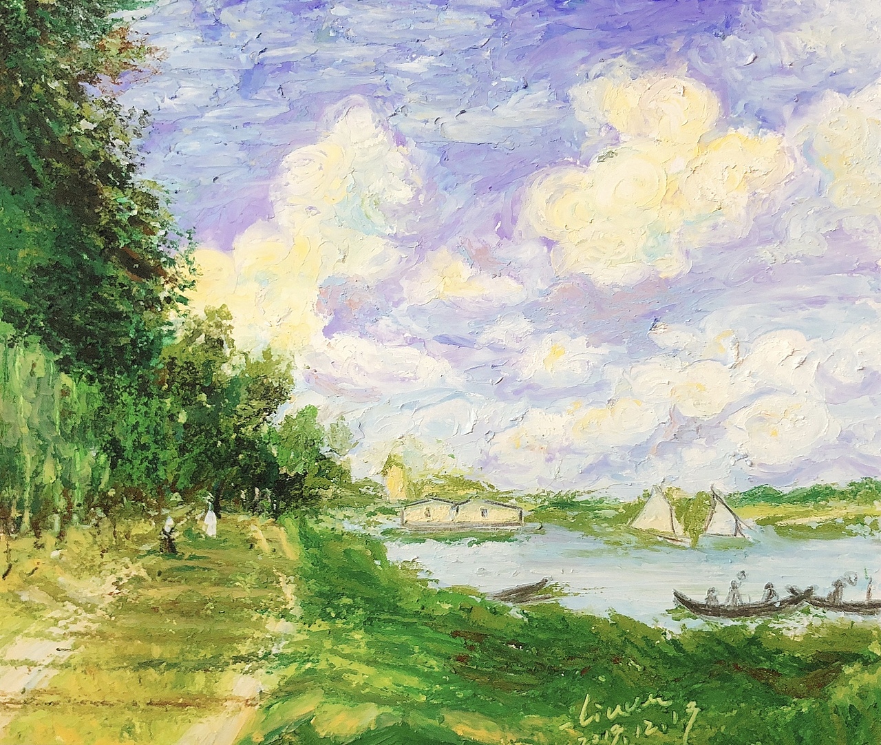 莫奈《塞纳河风光》