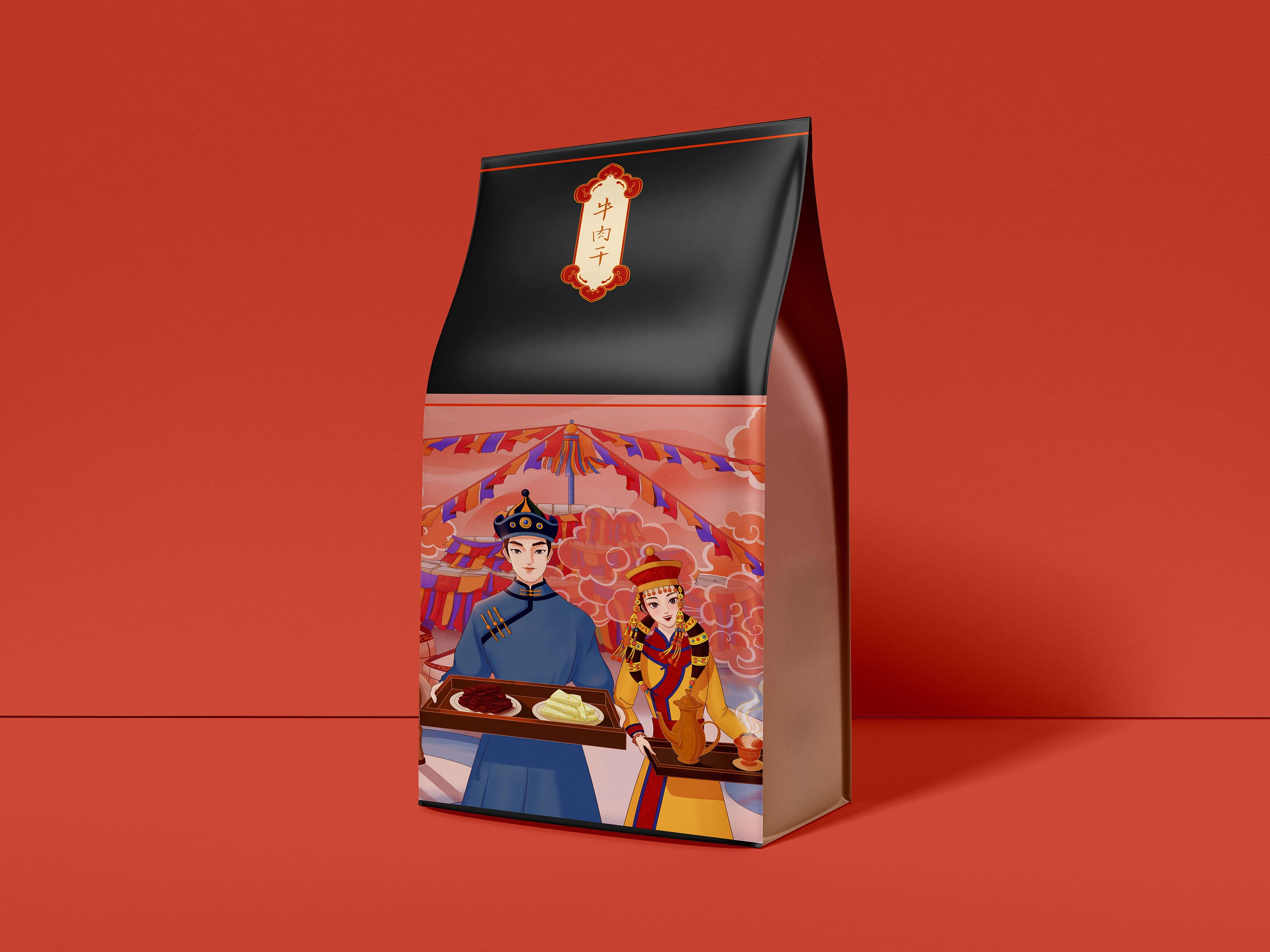 内蒙特产礼盒——来自草原的好味道|平面|包装|费舍 - 原创作品