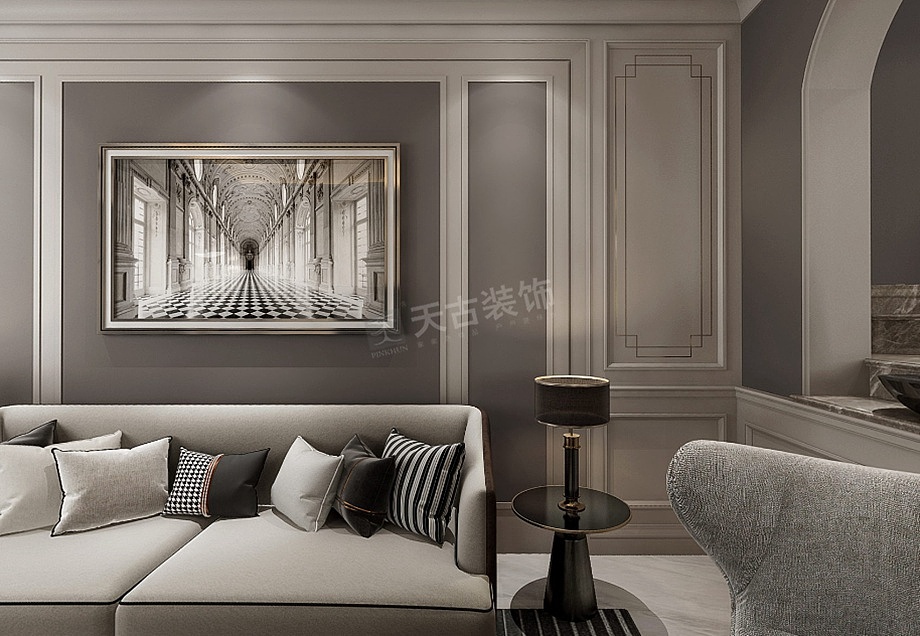 恒大照母山别墅装修|御景半岛联排户型设计|现代欧式