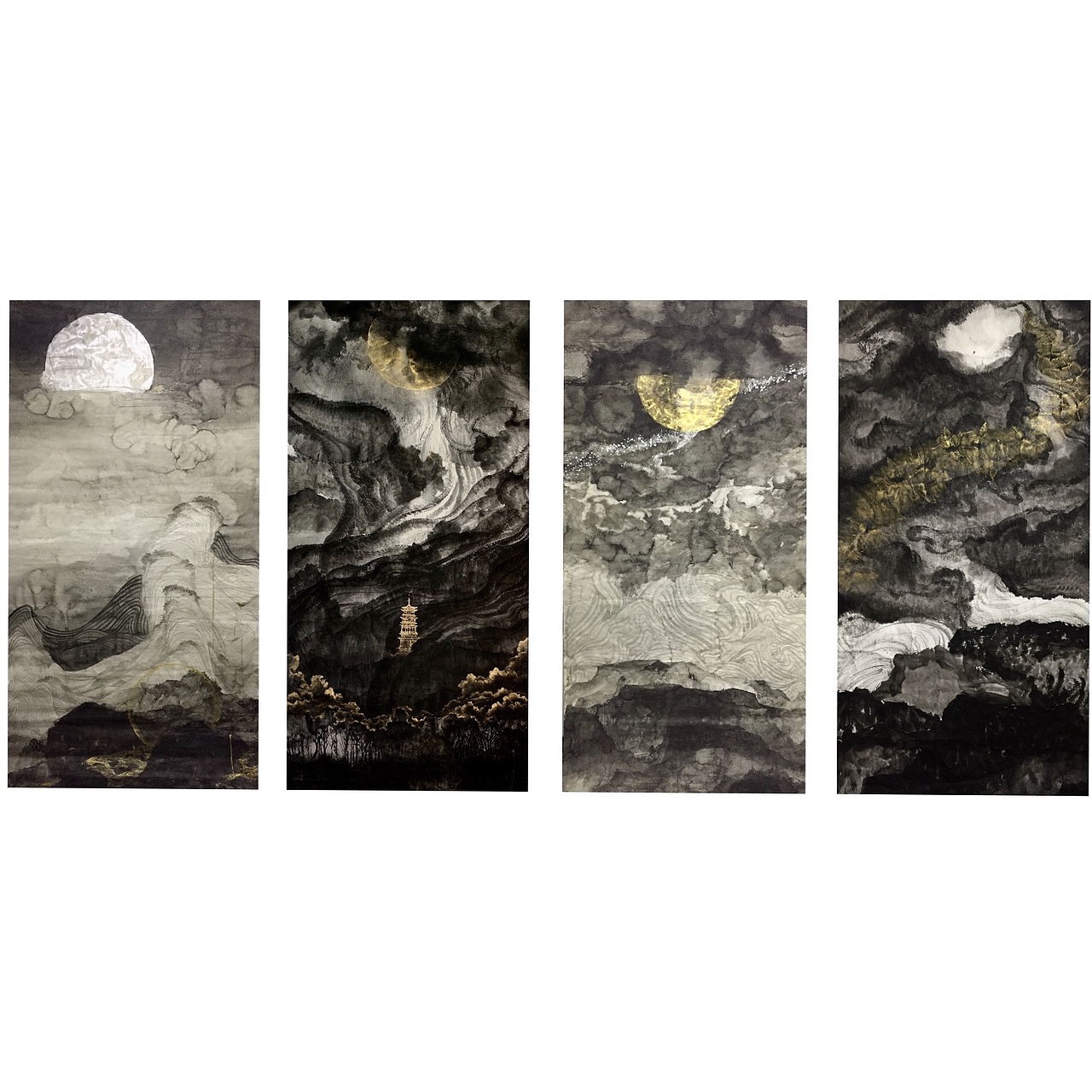 《日月盈仄.辰宿列张》（图ZMjE0NDMzMTc2） - 艺术插画 - 站酷设计师_全子_原创素材 - 站酷ZCOOL