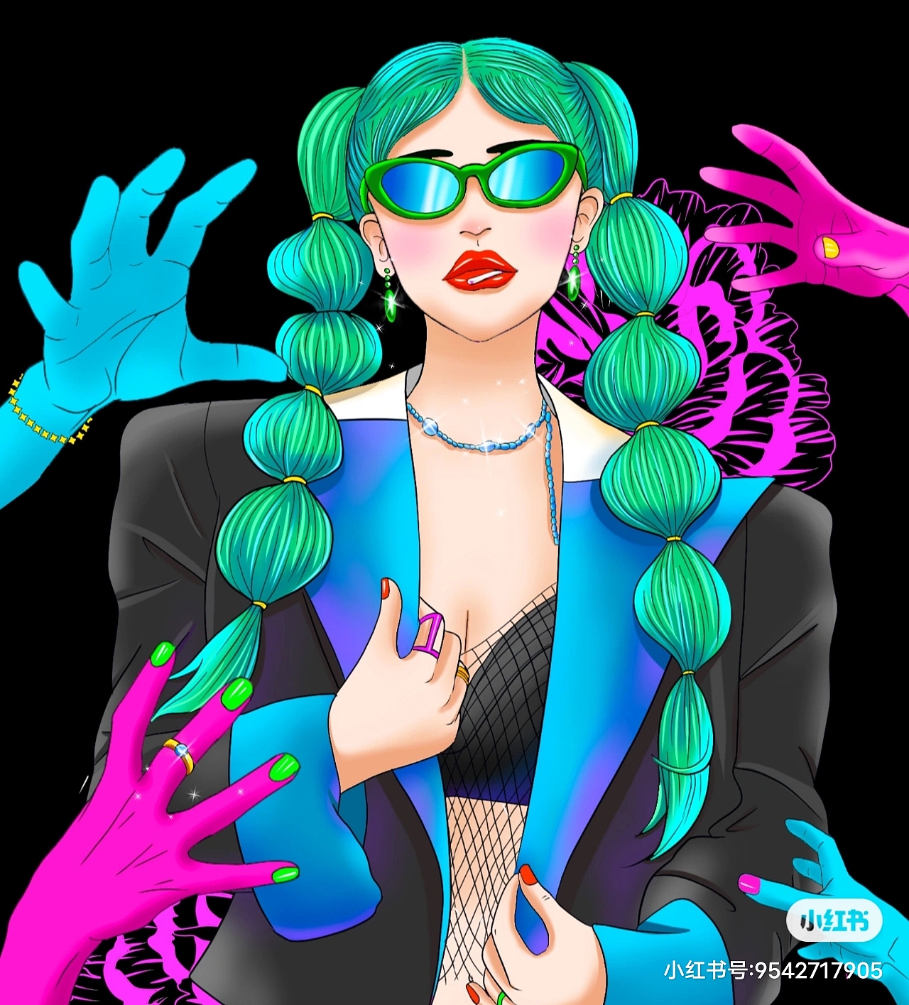赛博朋克（图ZMjc1NjYwMDgw） - 图案 - 站酷设计师太阳阁原创素材 - 站酷ZCOOL