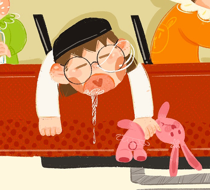 儿童理发店（图ZMzY5ODYzMjI0） - 儿童插画 - 站酷设计师肉肥肥原创素材 - 站酷ZCOOL