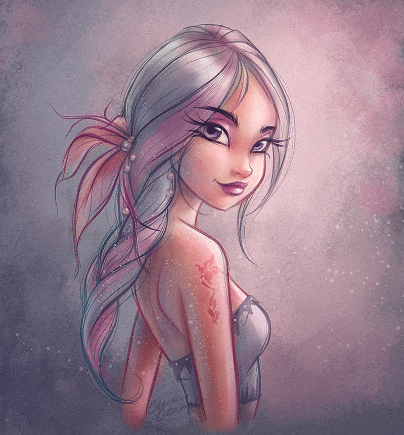 28欧美-迪士尼-女-夸张手办（图ZMjU2OTc0ODg0） - 商业插画 - 站酷设计师大熊猫beii原创素材 - 站酷ZCOOL