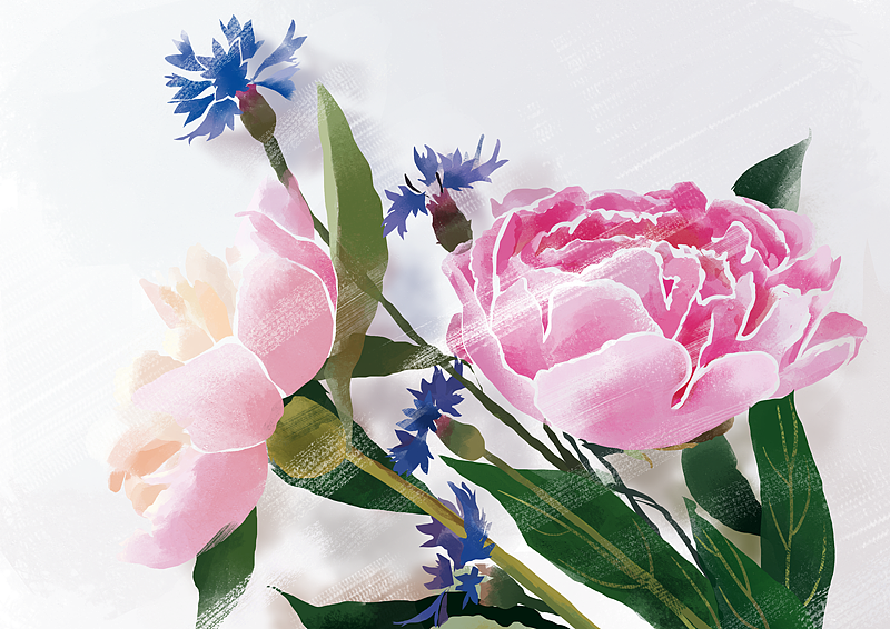 一朵花的练习（图ZMjgzNDc3MDQ=） - 创作习作 - 站酷设计师wdongmei321原创素材 - 站酷ZCOOL