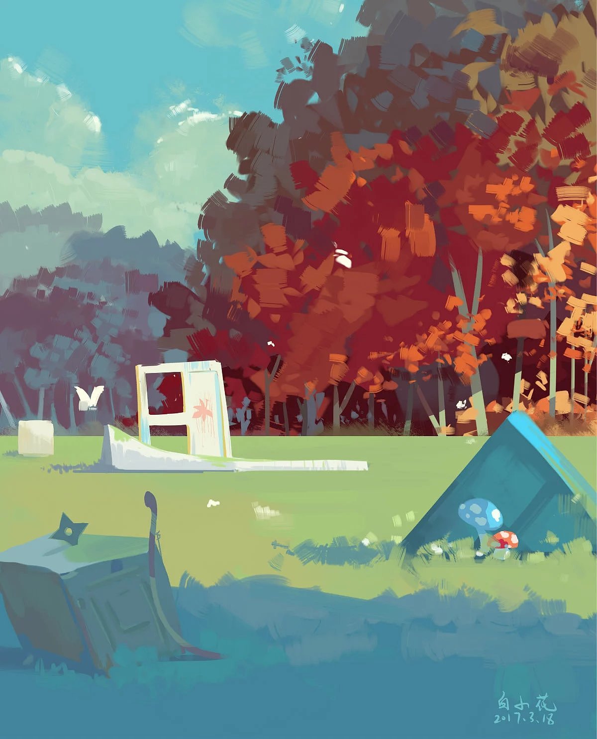 很喜欢的风格-临摹练习（图ZNzc5Nzg4NDQ=） - 创作习作 - 站酷设计师朽木开花原创素材 - 站酷ZCOOL