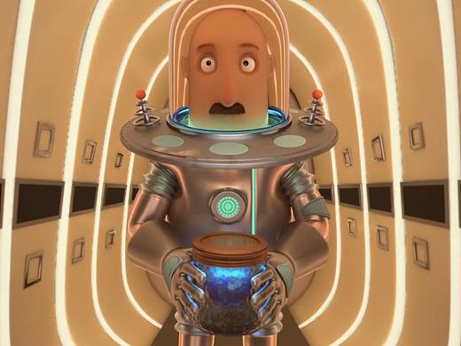 科幻动画短片《CRUNCH紧缩》部分片段临摹