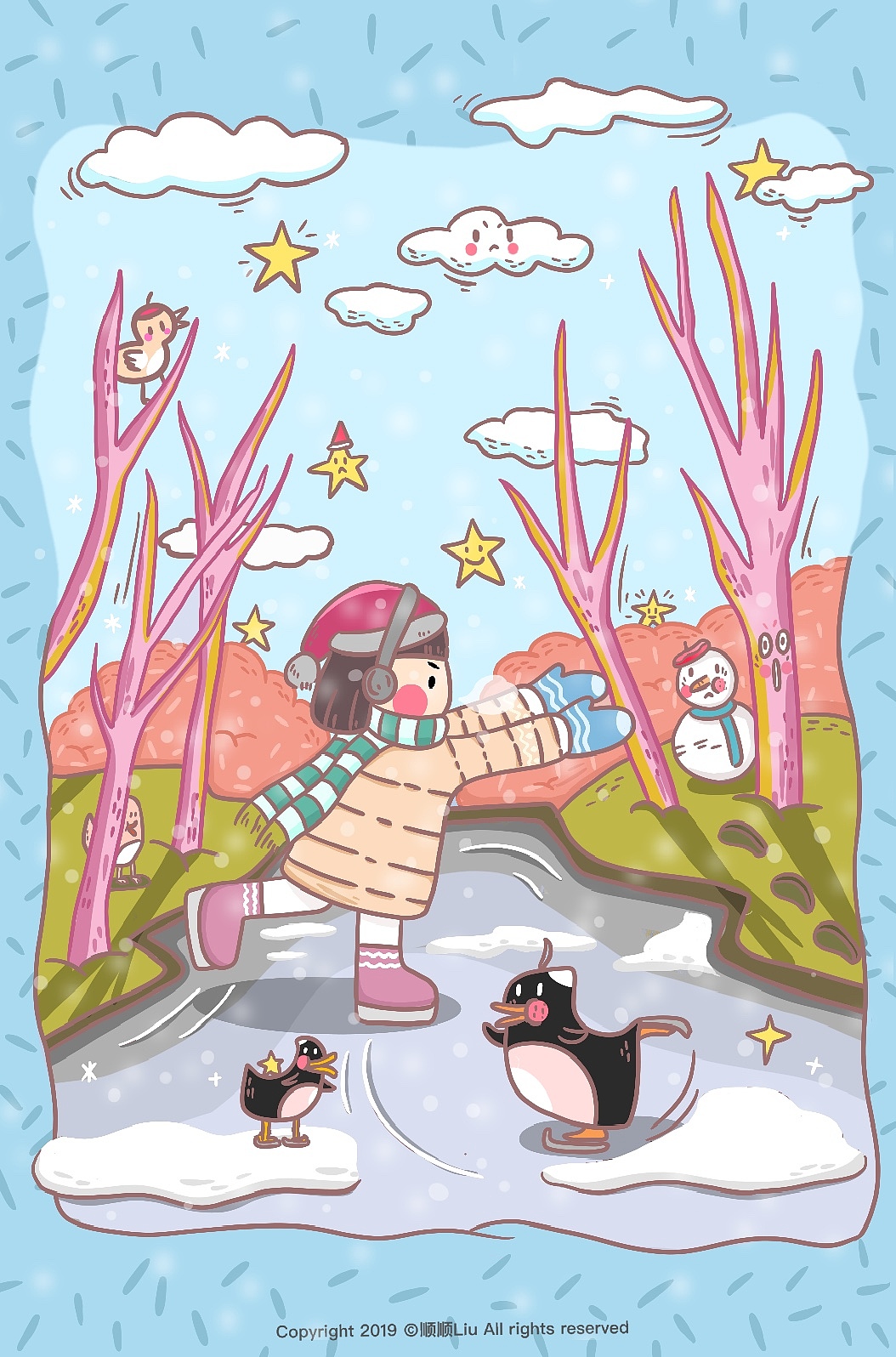 春夏秋冬（圖ZMTk4NzcyMjg0） - 創(chuàng)作習作 - 站酷設(shè)計師Mona劉禹彤原創(chuàng)素材 - 站酷ZCOOL